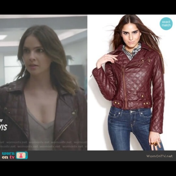 Burgundy Leather Jacket as seen on Teen Wolf! - Picture 3 of 7